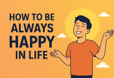illustration showing how to be happy in life